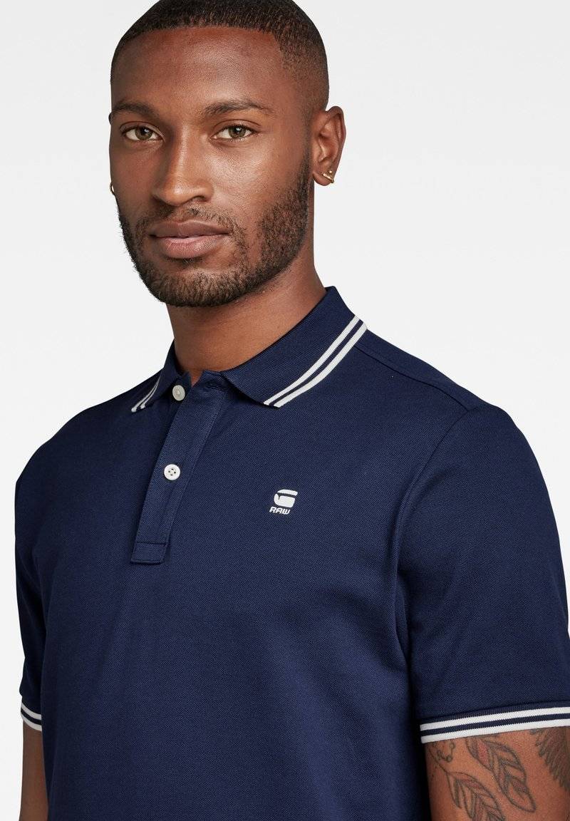 G-STAR G-STAR DUNDA SLIM STRIPE - Polo shirt - sartho blue Rabatte dieses Monats