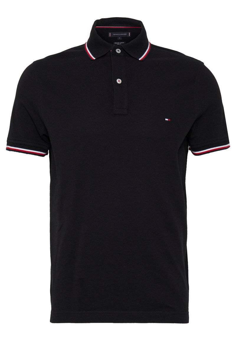 Tommy Hilfiger Tommy Hilfiger TIPPED SLIM - Polo shirt - black Günstig kaufen