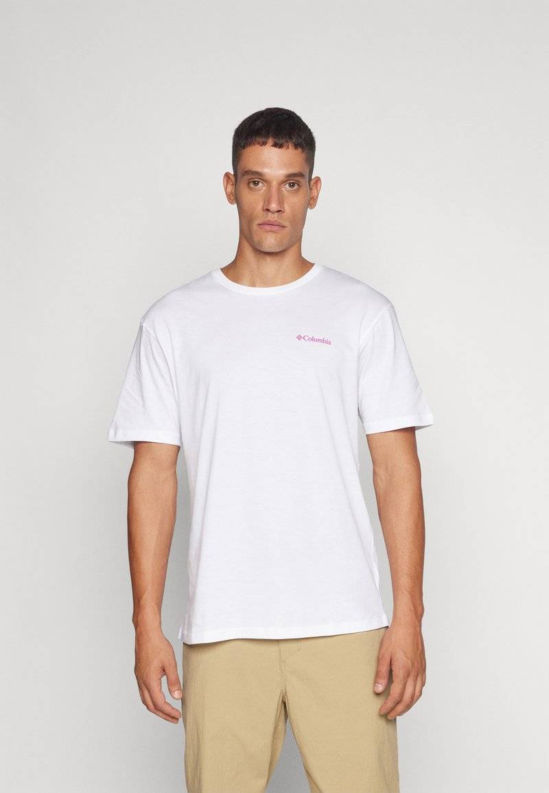 Columbia Columbia ROLLINGWOOD PARK GRAPHIC - Print T-shirt - white Sonderangebote